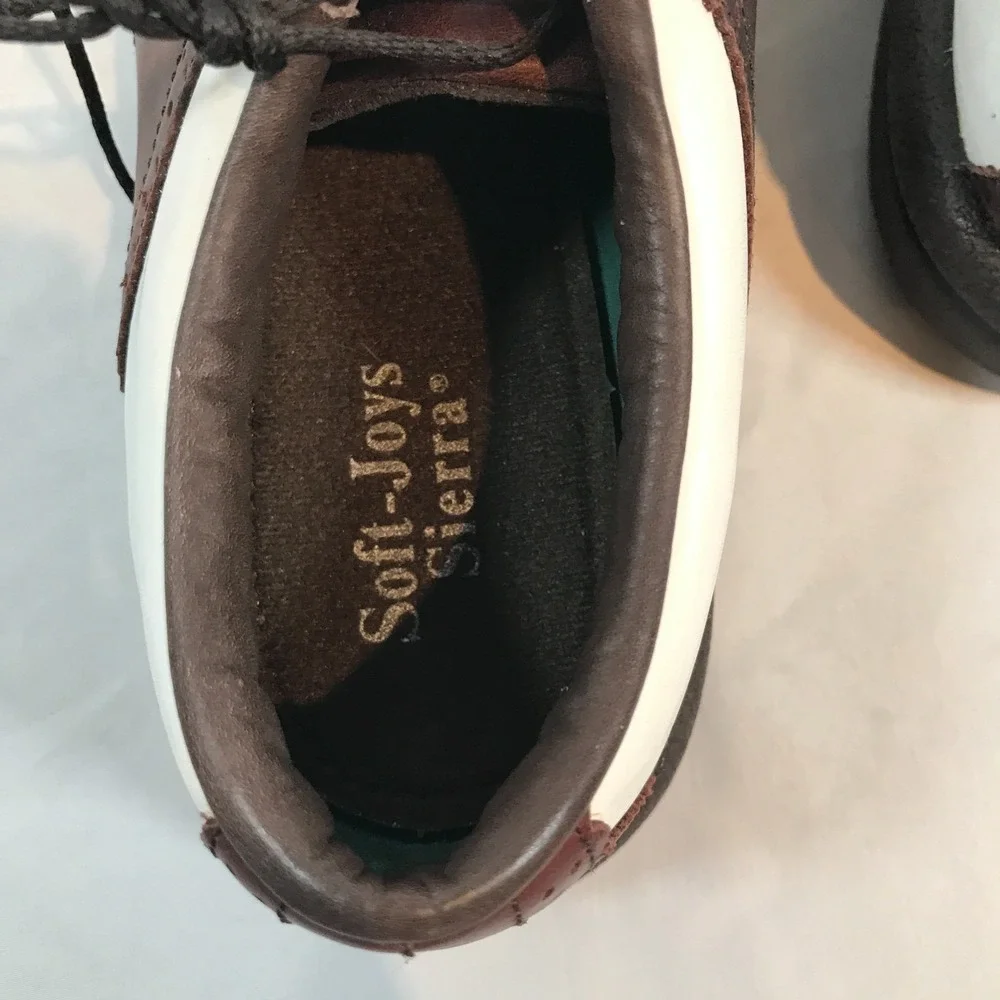 FootJoy Golf Sierra Brown/White Leather Soft Joys Womens US 7.5M EU 38 UK 5.5‎